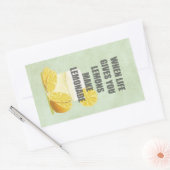 Wanneer het leven je citroenen geeft, maak limonad rechthoekige sticker (Envelop)
