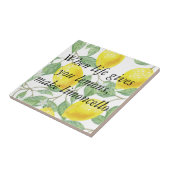 Wanneer het leven je citroenen geeft, maak limonce tegeltje (Zijkant)