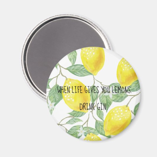 Wanneer het leven je citroenen geeft magneet (Voorkant / Achterkant)
