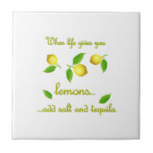 Wanneer het leven je citroenen geeft tegeltje (Voorkant)