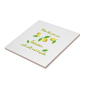 Wanneer het leven je citroenen geeft tegeltje (Zijkant)