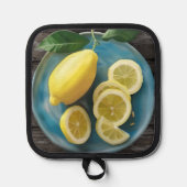 Wanneer het leven je citroenen geeft | Waterverf F Pannenlap (Voorkant)