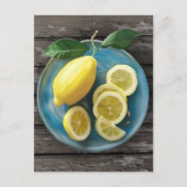 Wanneer het leven je citroenen geeft | Waterverf L Briefkaart (Voorkant)