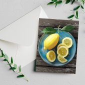 Wanneer het leven je citroenen geeft | Waterverf L Briefkaart