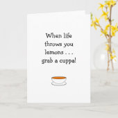Wanneer het leven je citroenen gooit. . Pak een cu Kaart (Gele Bloem)
