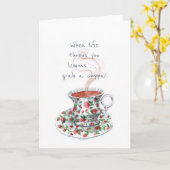 Wanneer het leven je citroenen gooit. . . Tea slog Kaart (Gele Bloem)