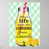 Wanneer het leven je citroenen poster geeft (Voorkant)