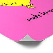 Wanneer het leven je citroenen roze geeft poster (Hoek)