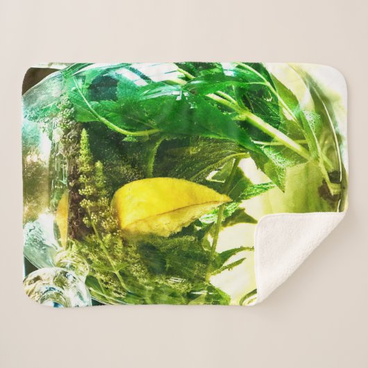 Wanneer het leven je citroenen sokken geeft sherpa deken (Voorkant (horizontaal))