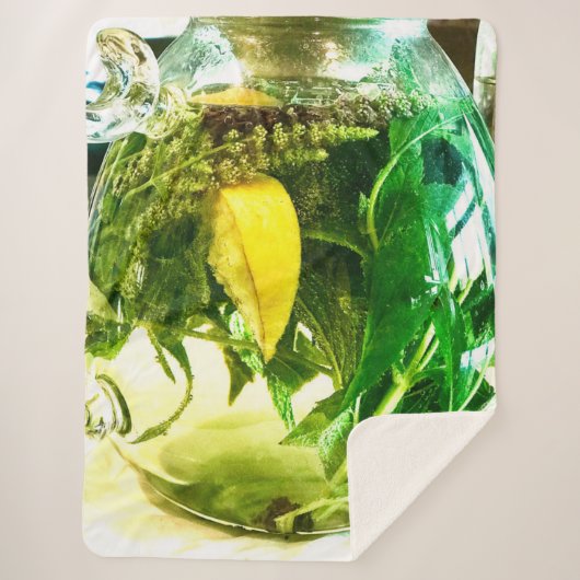 Wanneer het leven je citroenen sokken geeft sherpa deken (Voorkant)