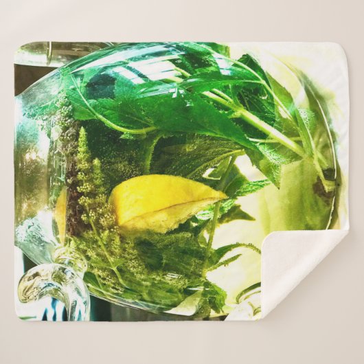 Wanneer het leven je citroenen sokken geeft sherpa deken (Voorkant (horizontaal))