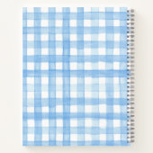 Wanneer het leven je citroenen waterverf Gingham g Notitieboek (Achterkant)