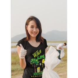 Wanneer het leven je een grappige prijsopgave geef t-shirt