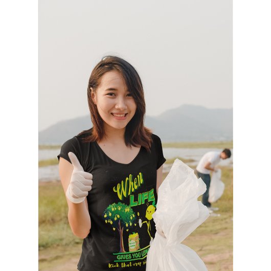 Wanneer het leven je een grappige prijsopgave geef t-shirt