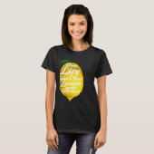 Wanneer het leven je een Lemon Veganism Organic Di T-shirt (Voorkant volledig)