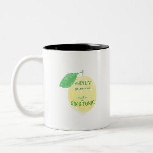 Wanneer het leven je emons geeft tweekleurige koffiemok