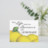 Wanneer het leven je handen geeft, maken emons lim briefkaart (Staand voorkant)