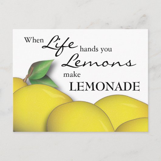 Wanneer het leven je handen geeft, maken emons lim briefkaart (Voorkant)
