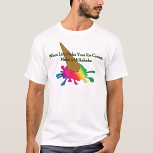 Wanneer het leven je ijsklok LGBT T-shirt meldt