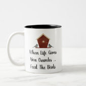 Wanneer het leven je kruimelt tweekleurige koffiemok (Links)