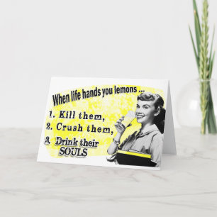 Wanneer het leven je leemons geeft kaart