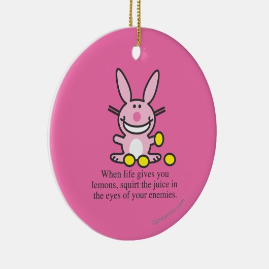 Wanneer het leven je leemons geeft keramisch ornament (Rechts)
