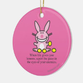 Wanneer het leven je leemons geeft keramisch ornament (Links)