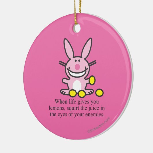 Wanneer het leven je leemons geeft keramisch ornament (Links)