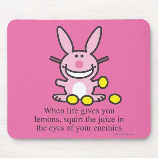 Wanneer het leven je leemons geeft muismat (Voorkant)