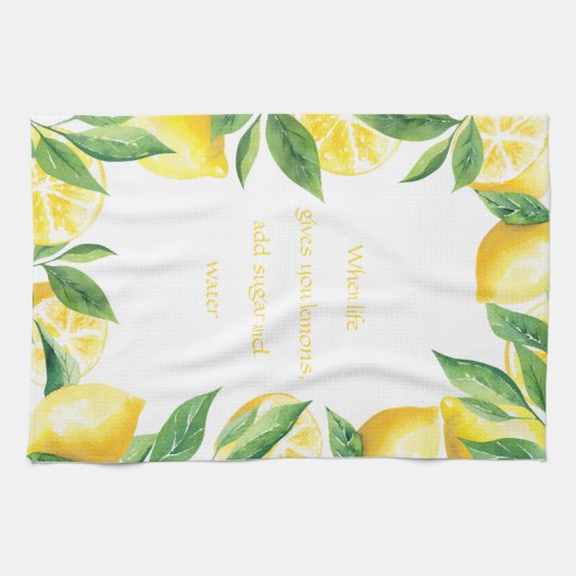 Wanneer het leven je leemons geeft theedoek (Horizontaal)