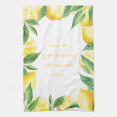 Wanneer het leven je leemons geeft theedoek (Verticaal)