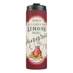 Wanneer het leven je leemons geeft thermosbeker