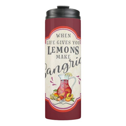 Wanneer het leven je leemons geeft thermosbeker (Voorkant)