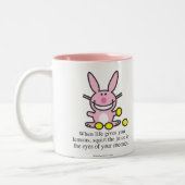 Wanneer het leven je leemons geeft tweekleurige koffiemok (Links)