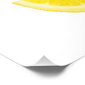 Wanneer het leven je leemons kalligrafie art Lemon Foto Afdruk (Hoek)