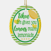 Wanneer het leven je leemons laat zien dat limonad keramisch ornament (Rechts)