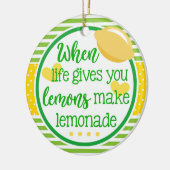 Wanneer het leven je leemons laat zien dat limonad keramisch ornament (Links)