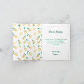 "Wanneer het leven je leemten geeft, limonade make Kaart (Binnen)