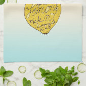 Wanneer het leven je Lemons Ombre geeft     Theedoek (Gevouwen)