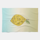 Wanneer het leven je Lemons Ombre geeft     Theedoek (Horizontaal)