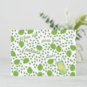 Wanneer het leven je limonade geeft feestdagenkaart (Staand voorkant)