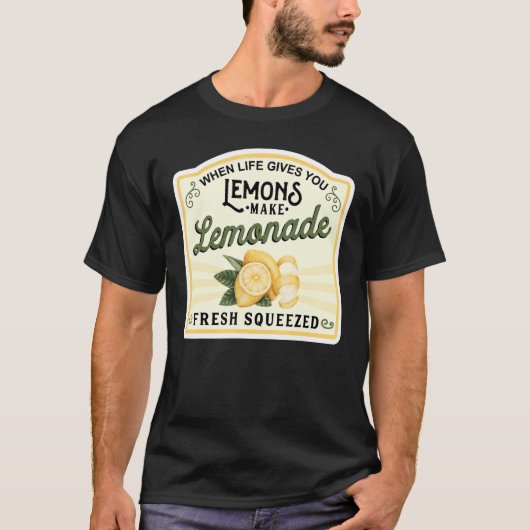 Wanneer het leven je limonade geeft t-shirt (Voorkant)