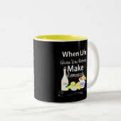 Wanneer het leven je limonade geeft tweekleurige koffiemok (Voorkant rechts)