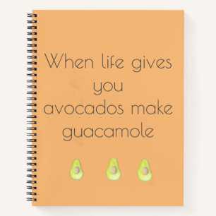 Wanneer het leven je Notitieboek van Avocados geef