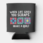 Wanneer het leven je restjes geeft, maak dan een q blikjeskoeler (Voorkant)