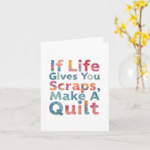 Wanneer het leven je restjes geeft, maak dan een q kaart (Gele Bloem)