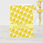 Wanneer het leven je Wenskaart geeft Kaart (Gele Bloem)