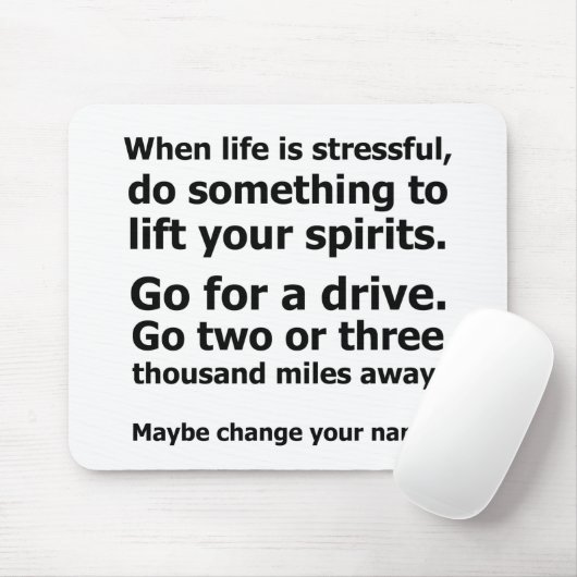 Wanneer het leven krachtig is muismat (Met muis)