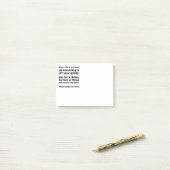 Wanneer het leven krachtig is post-it® notes (Op bureau)