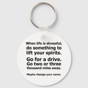 Wanneer het leven krachtig is sleutelhanger